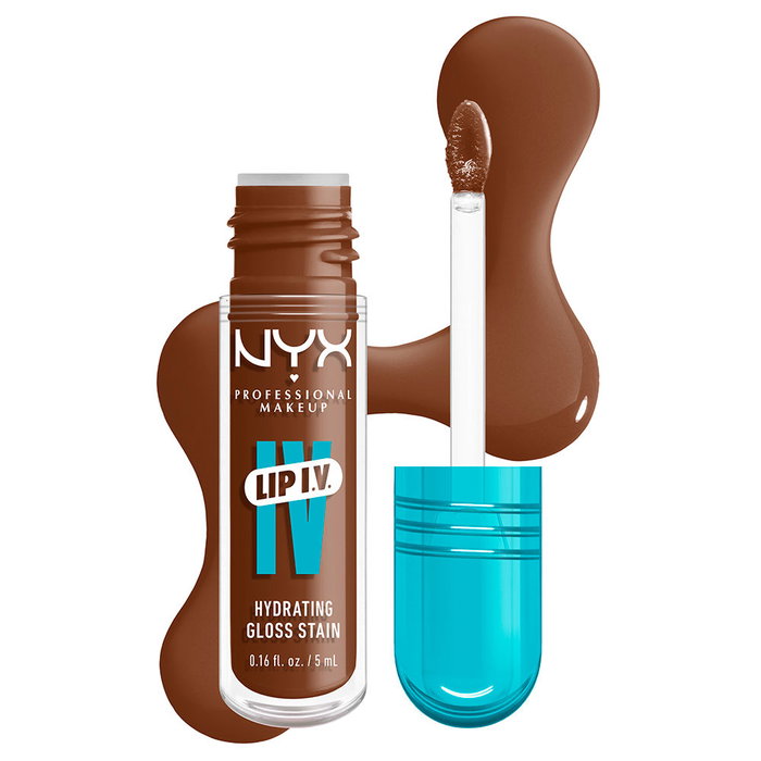 NYX Professional Makeup LIP I.V. Gloss #03 Splash N Spice - Labial Hidratante con Brillo y Tinte de 5 ml