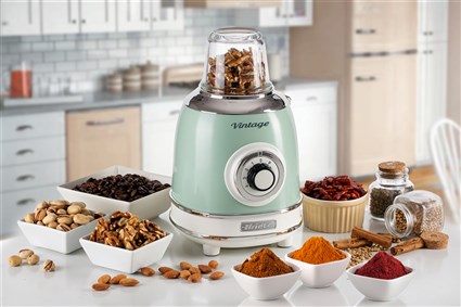 Ariete 583/04 Batidora de Vaso Vintage con Vaso de Vidrio, 4 Velocidades, Color Verde Ariete 583/04 Batidora de Vaso Vintage con Vaso de Vidrio, 4 Velocidades, Color Verde