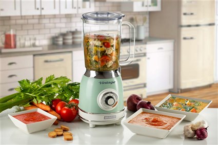 Ariete 583/04 Batidora de Vaso Vintage con Vaso de Vidrio, 4 Velocidades, Color Verde Ariete 583/04 Batidora de Vaso Vintage con Vaso de Vidrio, 4 Velocidades, Color Verde