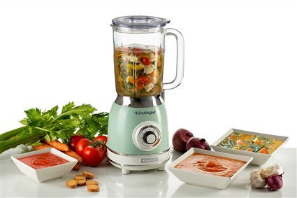 Ariete 583/04 Batidora de Vaso Vintage con Vaso de Vidrio, 4 Velocidades, Color Verde Ariete 583/04 Batidora de Vaso Vintage con Vaso de Vidrio, 4 Velocidades, Color Verde
