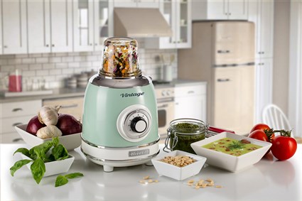 Ariete 583/04 Batidora de Vaso Vintage con Vaso de Vidrio, 4 Velocidades, Color Verde Ariete 583/04 Batidora de Vaso Vintage con Vaso de Vidrio, 4 Velocidades, Color Verde