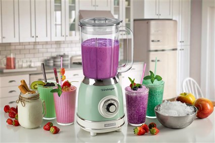 Ariete 583/04 Batidora de Vaso Vintage con Vaso de Vidrio, 4 Velocidades, Color Verde Ariete 583/04 Batidora de Vaso Vintage con Vaso de Vidrio, 4 Velocidades, Color Verde