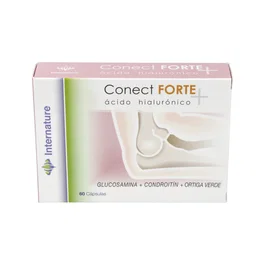 INTERNATURE Conect Forte 60 Cápsulas | Complemento para Mantenimiento Articular con Glucosamina y MSM