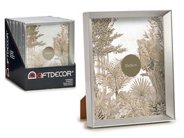 Giftdecor Portafoto Plástico Plata 20x25 cm (Set de 24)