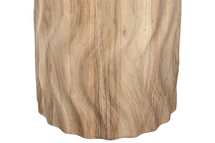 DKD Home Decor Mesa Redonda Comedor Moderno Acacia Metal Natural Negro 130 x 130 x 76 cm