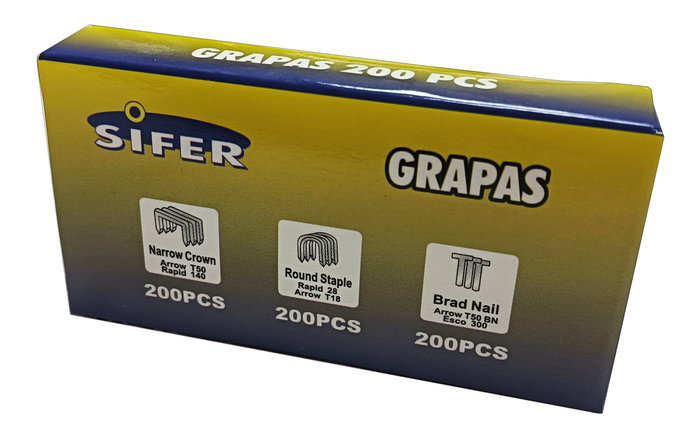 SIFER Grapadora y Clavadora de Metal Grapa Universal 4-14mm SIFER Grapadora y Clavadora de Metal Grapa Universal 4-14mm