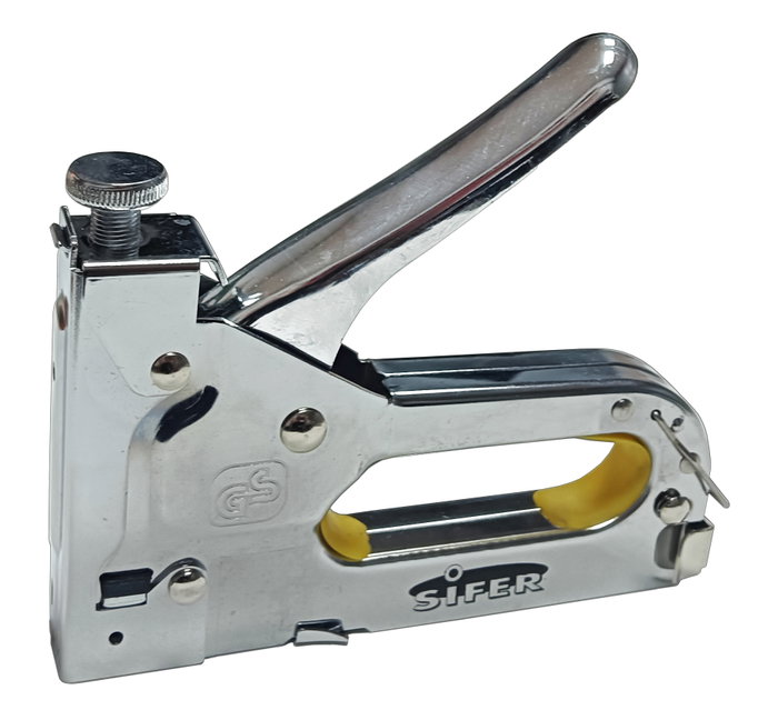 SIFER Grapadora y Clavadora de Metal Grapa Universal 4-14mm SIFER Grapadora y Clavadora de Metal Grapa Universal 4-14mm