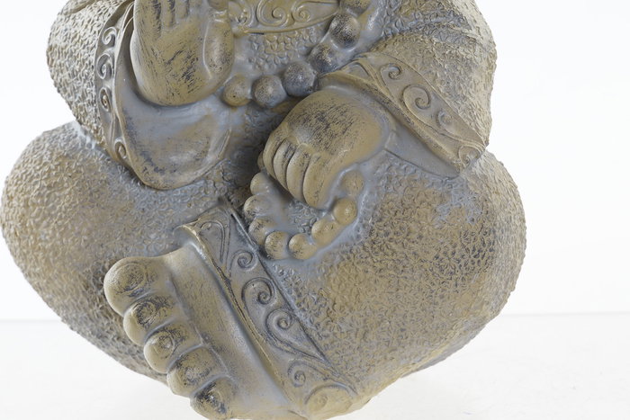 DKD Home Decor Figura Oriental Gris Claro Resina Monje 13 x 20 x 15 cm (2 Unidades)