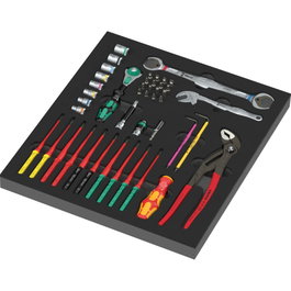 Wera 9753 KK Wartung Set 1 Inserto de espuma