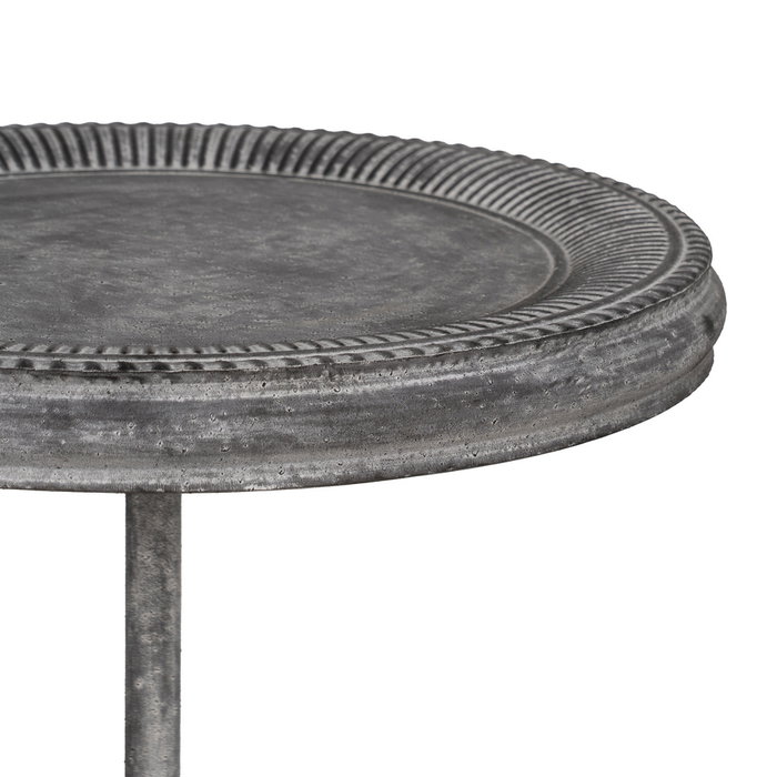 Mesita Gris Metal 45,50 X 45,50 X 73,50 cm