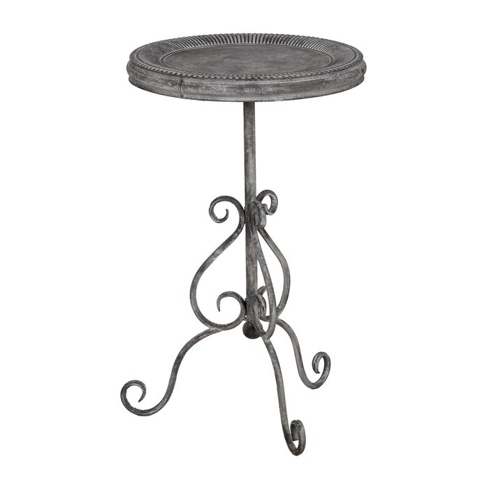 Mesita Gris Metal 45,50 X 45,50 X 73,50 cm