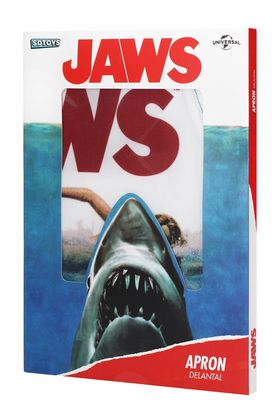 Sd toys Delantal Tiburón Jaws Poster Original Cine Culto Poliéster Talla Única Para Adultos Packaging Cartón
