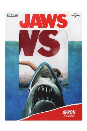 Sd toys Delantal Tiburón Jaws Poster Original Cine Culto Poliéster Talla Única Para Adultos Packaging Cartón