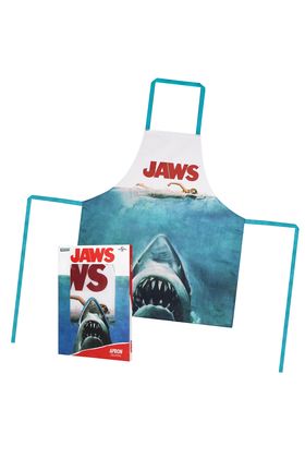 Sd toys Delantal Tiburón Jaws Poster Original Cine Culto Poliéster Talla Única Para Adultos Packaging Cartón