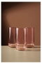 Hermia PB-420805 P Juego de Copas de Vidrio Rosa 3 Piezas 365 ml