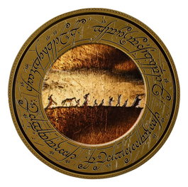 AAA Merchandise El Señor de los Anillos Moneda con Soporte La Comunidad