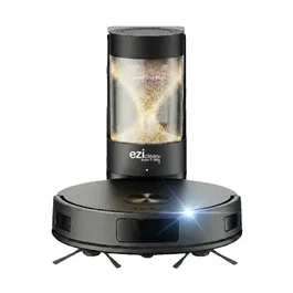 Eziclean Robot Aspirador y Fregona EZICLEAN CyberFlow MAX GYROSMART con Base de Vaciado, 10000 Pa, 2 L, 80 Min, Negro - EZI3760372552428