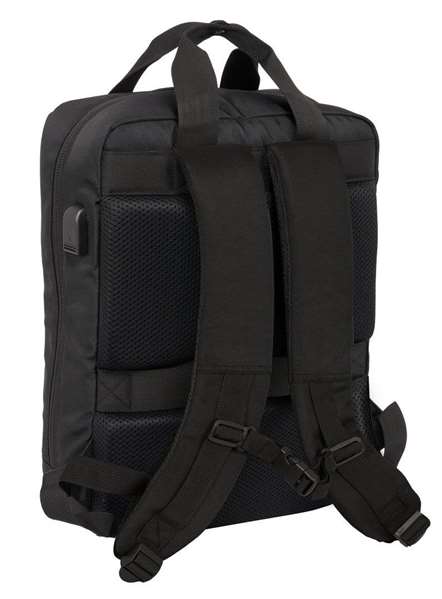 Safta Mochila para Portátil 13,3''+USB Real Madrid Premium 29x39x11 cm