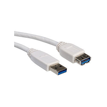 VALUE Cable USB 3.2 Gen 1 A-B 0,8 m Gris
