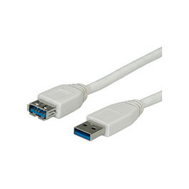 VALUE USB3.2 GEN1 KABEL A-A ST/BU 0.8m USB A Macho/Hembra Gris