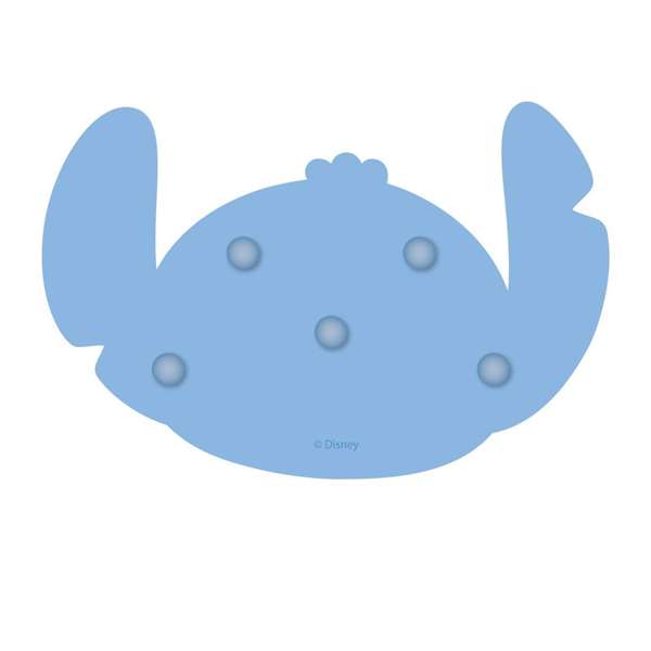 Cerdá Comedero para Perro de Silicona Stitch 28 x 15 x 1.5 cm Azul