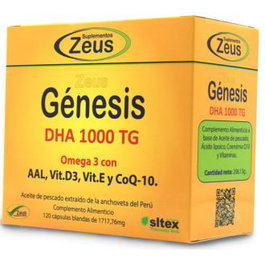 ZEUS Genesis DHA TG 1000 Omega 3 120 cápsulas