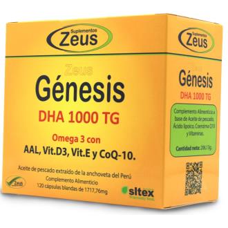 ZEUS Genesis DHA TG 1000 Omega 3 120 cápsulas ZEUS Genesis DHA TG 1000 Omega 3 120 cápsulas
