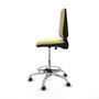 PIQUERAS Y CRESPO Taburete Elche CP crema con base cromada