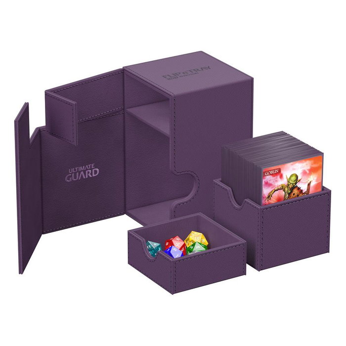 Ultimate Guard Flip'n'Tray 100+ Xenoskin - Purple Ultimate Guard Flip'n'Tray 100+ Xenoskin - Purple