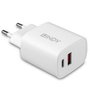 Lindy 73413 Cargador USB Tipo A y C 20W Blanco