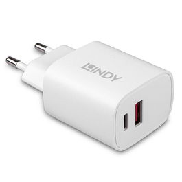 Lindy Cargador USB Tipo A y C de 20W
