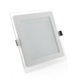 Foco Downlight LED 12W 1200Lm 6000ºK Cuadrado   Cristal 40.000H [GR-MB02-12W-CW]