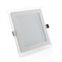 Greenice Foco Downlight LED Cuadrado 12W 6000K Blanco Frío Cristal