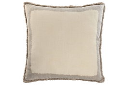 DKD Home Decor Cojín de Lino Natural 65x65x8 cm (Pack de 2)