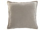 DKD Home Decor Cojín de Lino Natural 65x65x8 cm (Pack de 2)