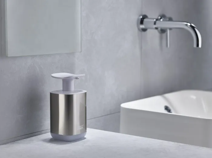 Joseph Joseph Presto Dispensador de Jabón 350 ml - Plata / Gris