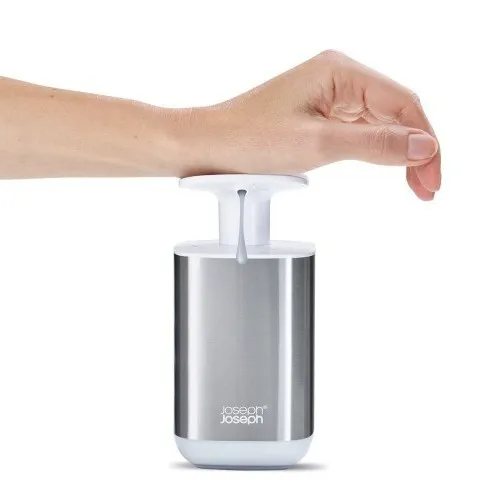 Joseph Joseph Presto Dispensador de Jabón 350 ml - Plata / Gris