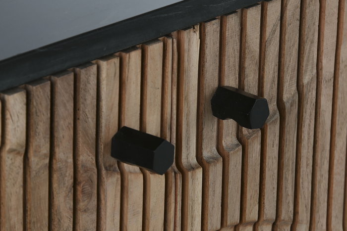 DKD Home Decor Buffet Negro Natural 175 x 76 x 40 cm