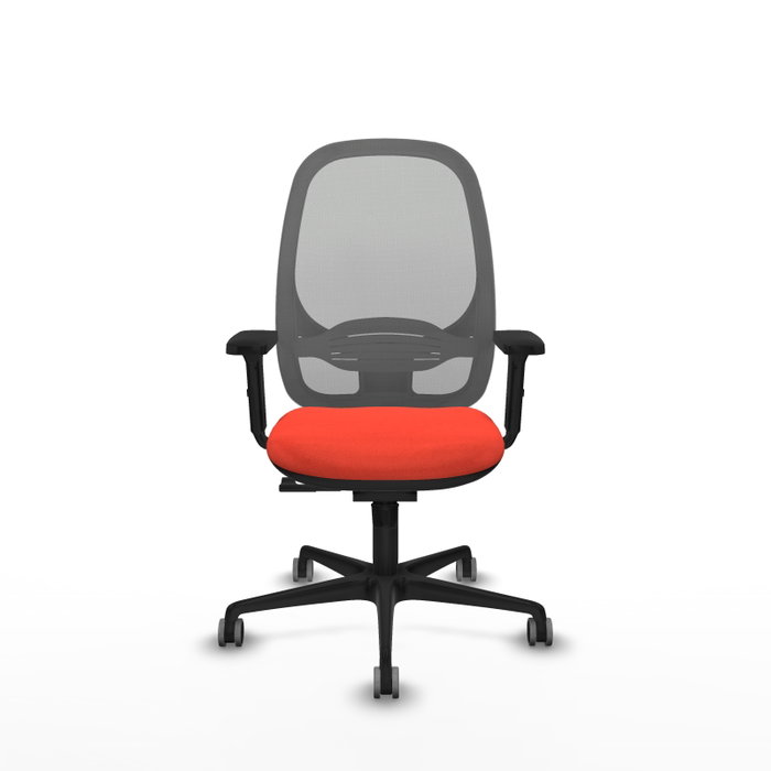 PIQUERAS Y CRESPO Silla de oficina Cilanco con mecanismo Sincro, Naranja oscuro y Gris PIQUERAS Y CRESPO Silla de oficina Cilanco con mecanismo Sincro, Naranja oscuro y Gris