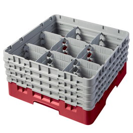 CAMBRO Cesta de lavado 9 comp. 5 alturas Negro