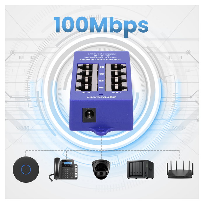 Extralink Inyector de Potencia Externo Morado