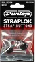 Dunlop Straplok Dualdesign Nickel (Set De 2) Sujeciones para Correa de Guitarra