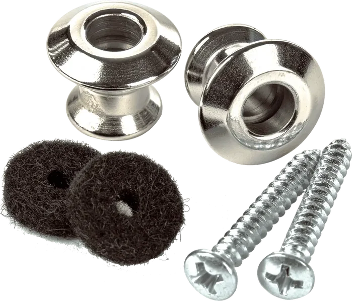 Dunlop Straplok Dualdesign Nickel (Set De 2) Sujeciones para Correa de Guitarra