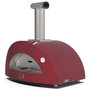Alfa Forni Moderno 3 Pizze Wood Red