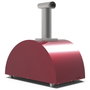Alfa Forni Moderno 3 Pizze Wood Red