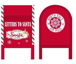 DKD Home Decor Buzon Navidad Tradicional Rojo Blanco 24 x 52 x 29 cm