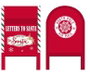 DKD Home Decor Buzon Navidad Tradicional Rojo Blanco 24 x 52 x 29 cm