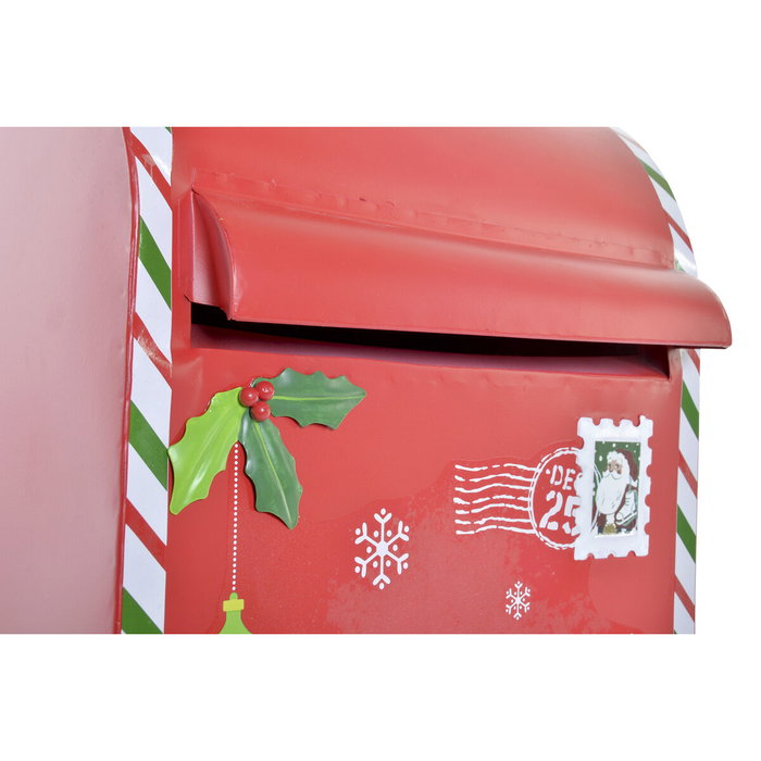 DKD Home Decor Buzón Metal Rojo 29x24x52 cm