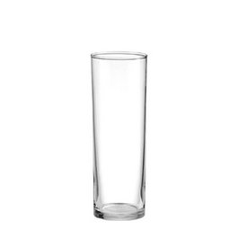 Vicrila Vaso Tubo de Vidrio Templado, 33 cl, 180 mm de Alto, 60 mm de Diámetro, Borde Grueso (Set de 24)