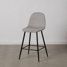 Taburete Gris Tejido-Metal Salón 46 X 48 X 96 cm